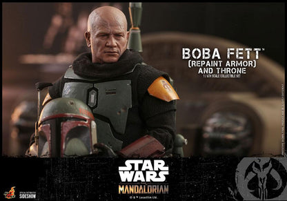 HOT TOYS - Star Wars The Mandalorian 1:6 Action Doll Boba Fett (Repaint Armor) and Thrones TMS056