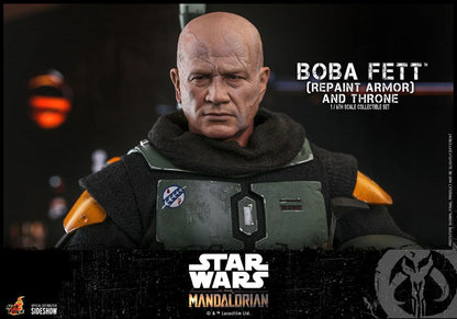 HOT TOYS - Star Wars The Mandalorian 1:6 Action Doll Boba Fett (Repaint Armor) and Thrones TMS056