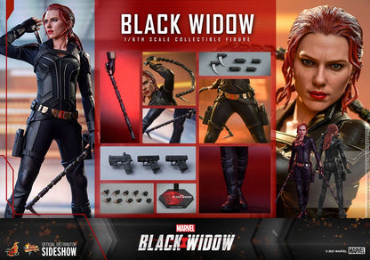 HOT TOYS - Marvel - Black Widow Movie Masterpiece 1:6 Action Doll Black Widow MMS603