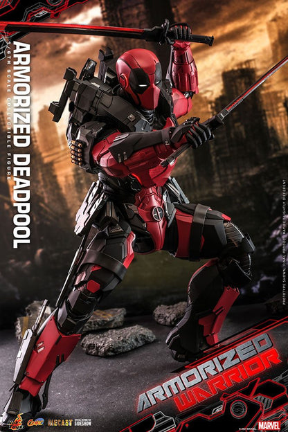 HOT TOYS - Marvel - Comic Masterpiece 1:6 Action Doll Armorized Deadpool CMS09 - D42