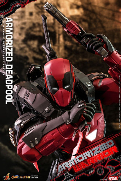 HOT TOYS - Marvel - Comic Masterpiece 1:6 Action Doll Armorized Deadpool CMS09 - D42