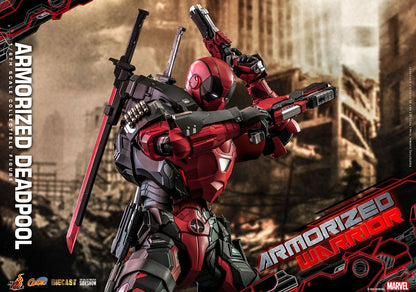 HOT TOYS - Marvel - Comic Masterpiece 1:6 Action Doll Armorized Deadpool CMS09 - D42