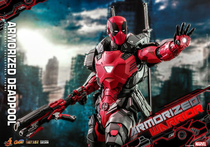 HOT TOYS - Marvel - Comic Masterpiece 1:6 Action Doll Armorized Deadpool CMS09 - D42