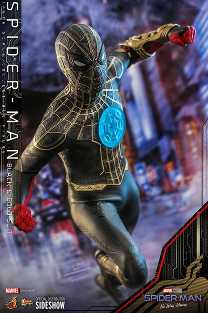 HOT TOYS - Marvel - Spider-Man No Way Home  Spider-Man (Black & Gold Suit) MMS604