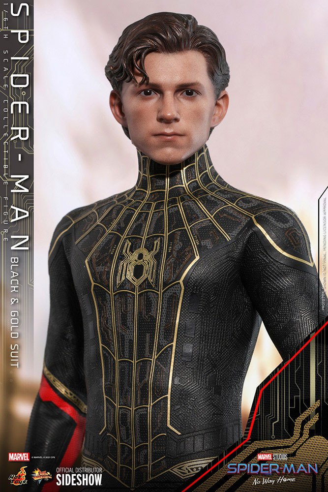 HOT TOYS - Marvel - Spider-Man No Way Home  Spider-Man (Black & Gold Suit) MMS604