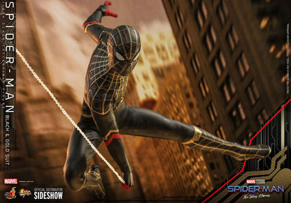 HOT TOYS - Marvel - Spider-Man No Way Home  Spider-Man (Black & Gold Suit) MMS604