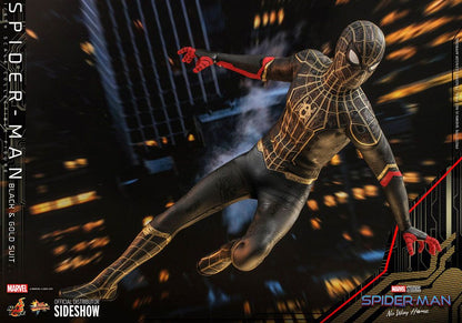 HOT TOYS - Marvel - Spider-Man No Way Home  Spider-Man (Black & Gold Suit) MMS604