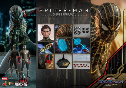 HOT TOYS - Marvel - Spider-Man No Way Home  Spider-Man (Black & Gold Suit) MMS604