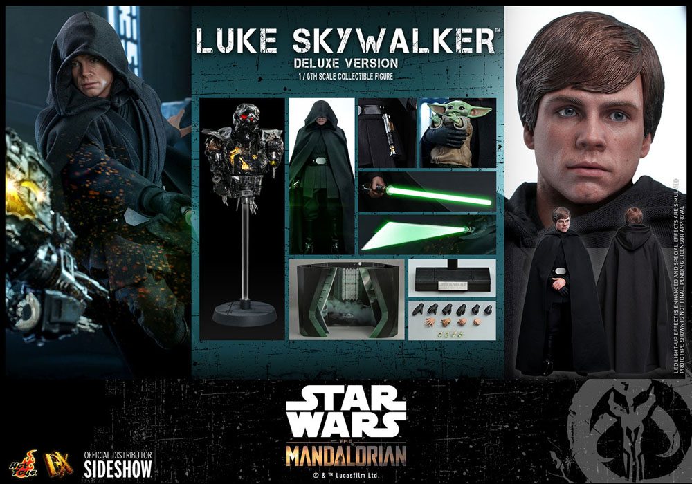 HOT TOYS - Star Wars The Mandalorian 1:6 Action Doll Luke Skywalker (DeLuxe Ver) DX23