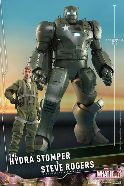 HOT TOYS - Marvel - What If...? 1:6 Action Doll Steve Rogers & The Hydra Stomper  TMS060