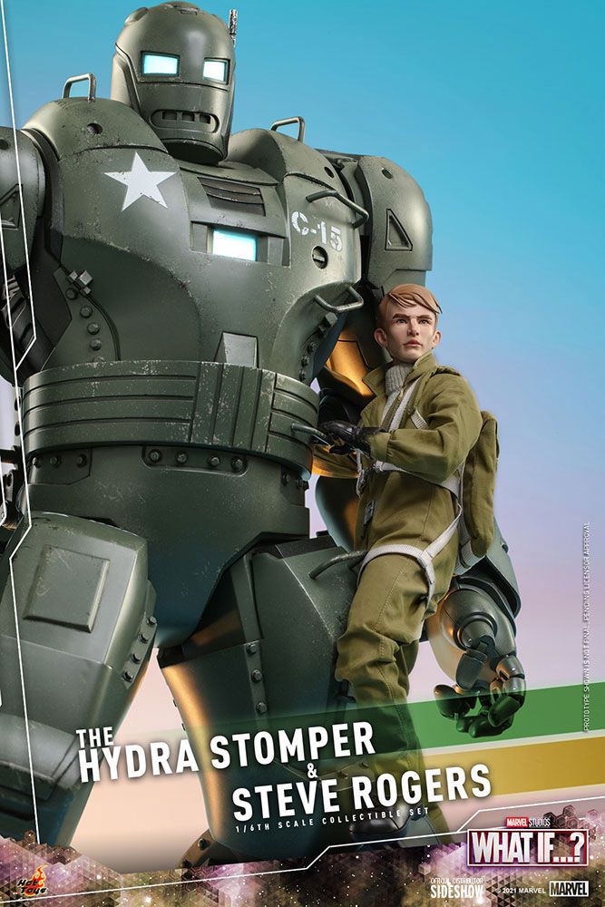 HOT TOYS - Marvel - What If...? 1:6 Action Doll Steve Rogers & The Hydra Stomper  TMS060