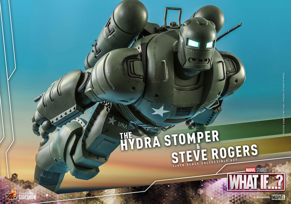 HOT TOYS - Marvel - What If...? 1:6 Action Doll Steve Rogers & The Hydra Stomper  TMS060