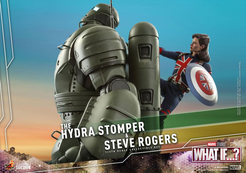 HOT TOYS - Marvel - What If...? 1:6 Action Doll Steve Rogers & The Hydra Stomper  TMS060