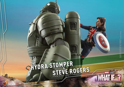 HOT TOYS - Marvel - What If...? 1:6 Action Doll Steve Rogers & The Hydra Stomper  TMS060