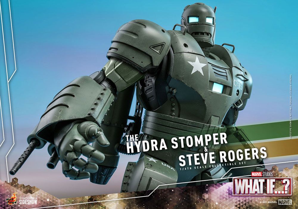 HOT TOYS - Marvel - What If...? 1:6 Action Doll Steve Rogers & The Hydra Stomper  TMS060