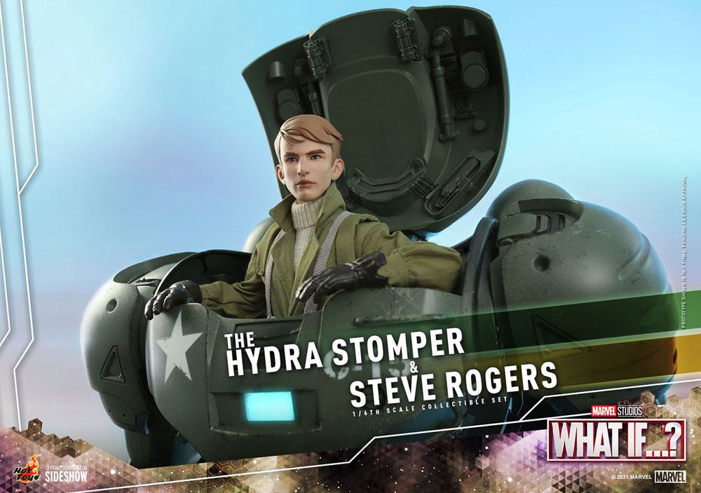 HOT TOYS - Marvel - What If...? 1:6 Action Doll Steve Rogers & The Hydra Stomper  TMS060