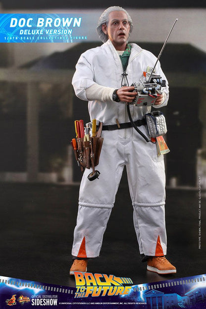 HOT TOYS - Back to the Future - Doc Brown (DeLuxe Ver) - Movie Masterpiece 1:6 Action Doll MMS610