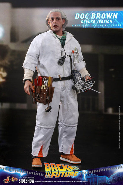 HOT TOYS - Back to the Future - Doc Brown (DeLuxe Ver) - Movie Masterpiece 1:6 Action Doll MMS610