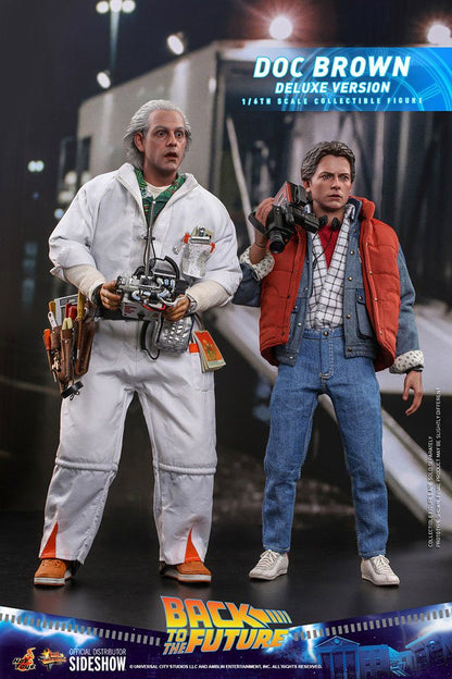 HOT TOYS - Back to the Future - Doc Brown (DeLuxe Ver) - Movie Masterpiece 1:6 Action Doll MMS610