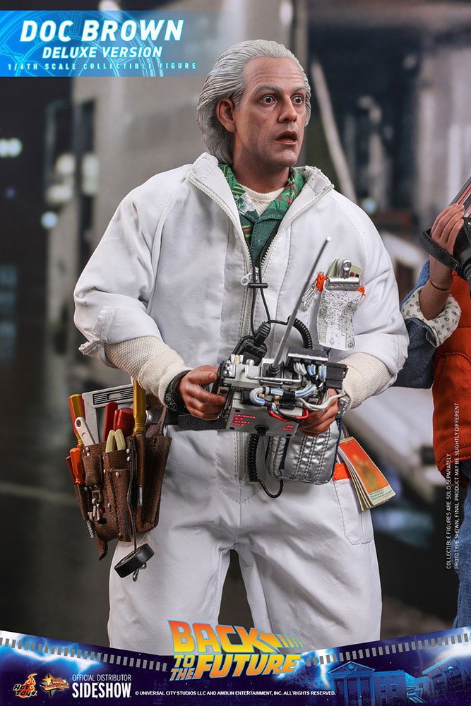 HOT TOYS - Back to the Future - Doc Brown (DeLuxe Ver) - Movie Masterpiece 1:6 Action Doll MMS610