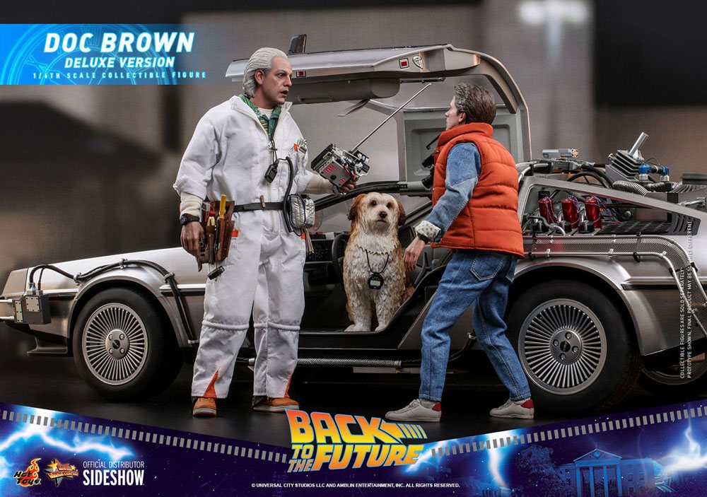 HOT TOYS - Back to the Future - Doc Brown (DeLuxe Ver) - Movie Masterpiece 1:6 Action Doll MMS610