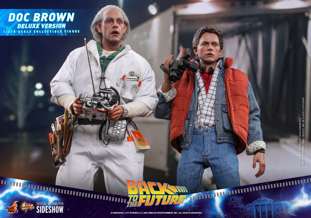 HOT TOYS - Back to the Future - Doc Brown (DeLuxe Ver) - Movie Masterpiece 1:6 Action Doll MMS610