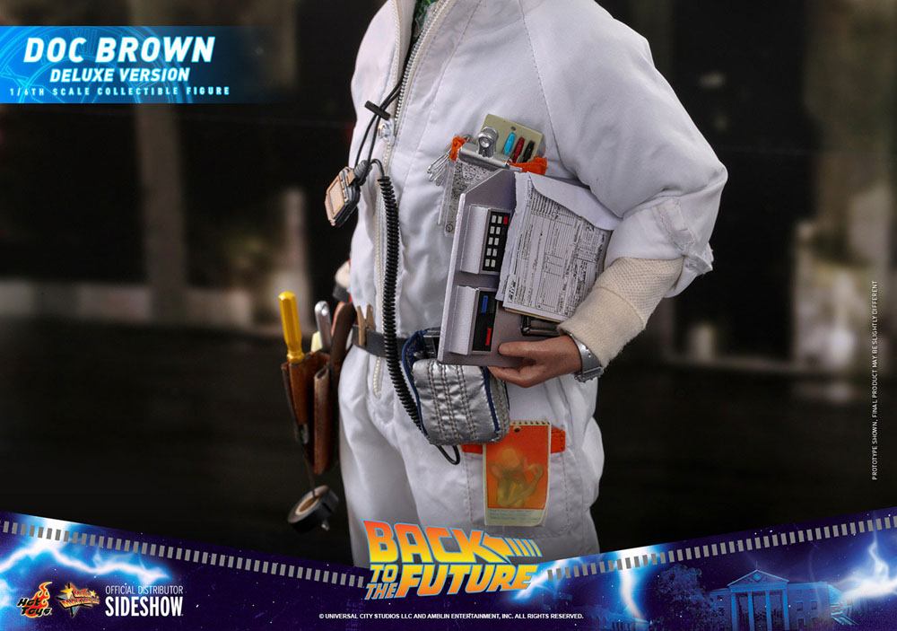 HOT TOYS - Back to the Future - Doc Brown (DeLuxe Ver) - Movie Masterpiece 1:6 Action Doll MMS610