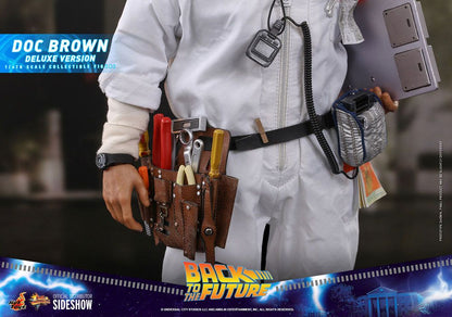 HOT TOYS - Back to the Future - Doc Brown (DeLuxe Ver) - Movie Masterpiece 1:6 Action Doll MMS610