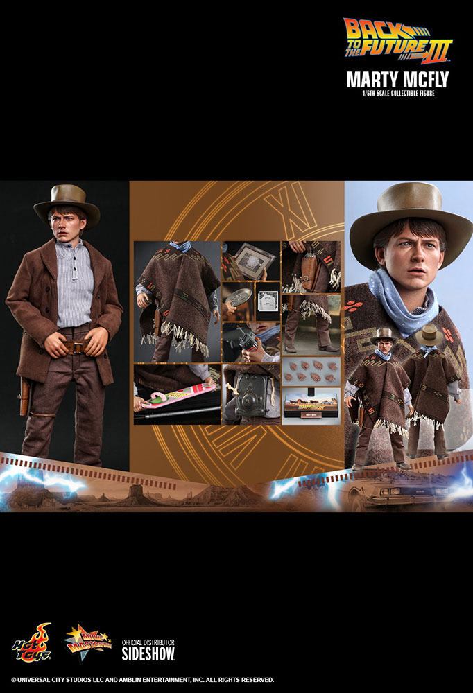 HOT TOYS - Back to The Future III Movie Masterpiece 1:6 Action Doll Marty McFly