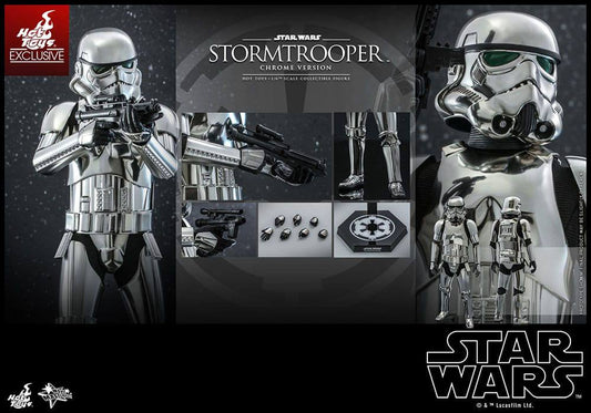 HOT TOYS - Star Wars Movie Masterpiece 1:6 Action Doll Stormtrooper Chrome Ver.  MMS615