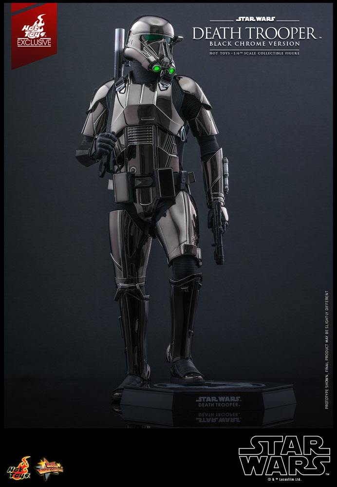 HOT TOYS - Star Wars 1:6 Action Doll Death Trooper (Black Chrome) 2022 Convention EXCLUSIVE MMS621