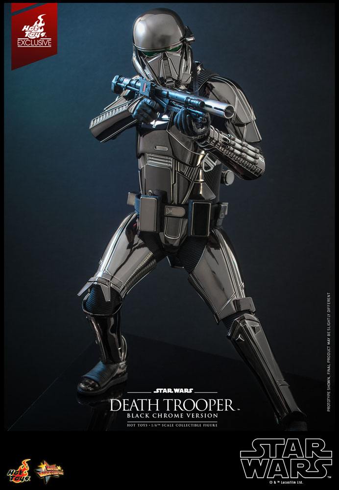 HOT TOYS - Star Wars 1:6 Action Doll Death Trooper (Black Chrome) 2022 Convention EXCLUSIVE MMS621