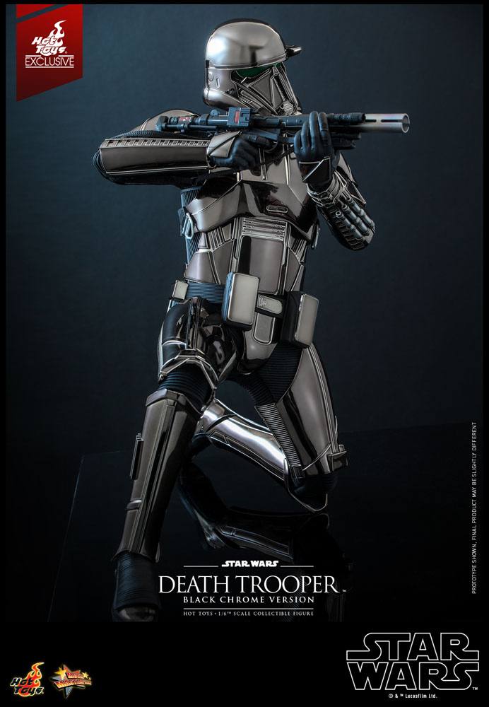 HOT TOYS - Star Wars 1:6 Action Doll Death Trooper (Black Chrome) 2022 Convention EXCLUSIVE MMS621