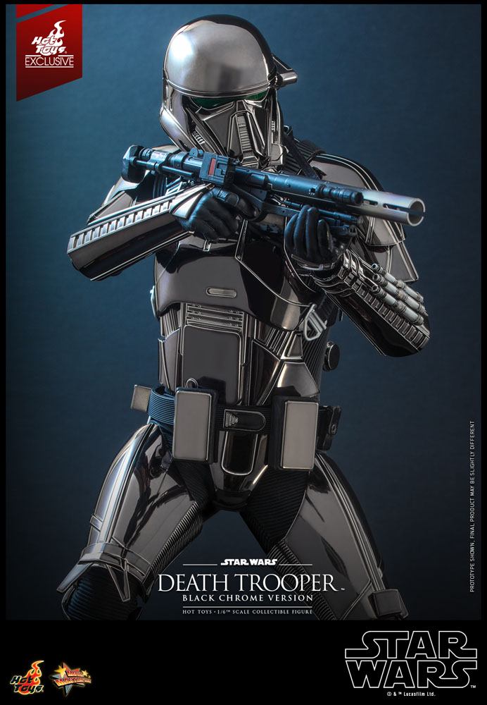 HOT TOYS - Star Wars 1:6 Action Doll Death Trooper (Black Chrome) 2022 Convention EXCLUSIVE MMS621