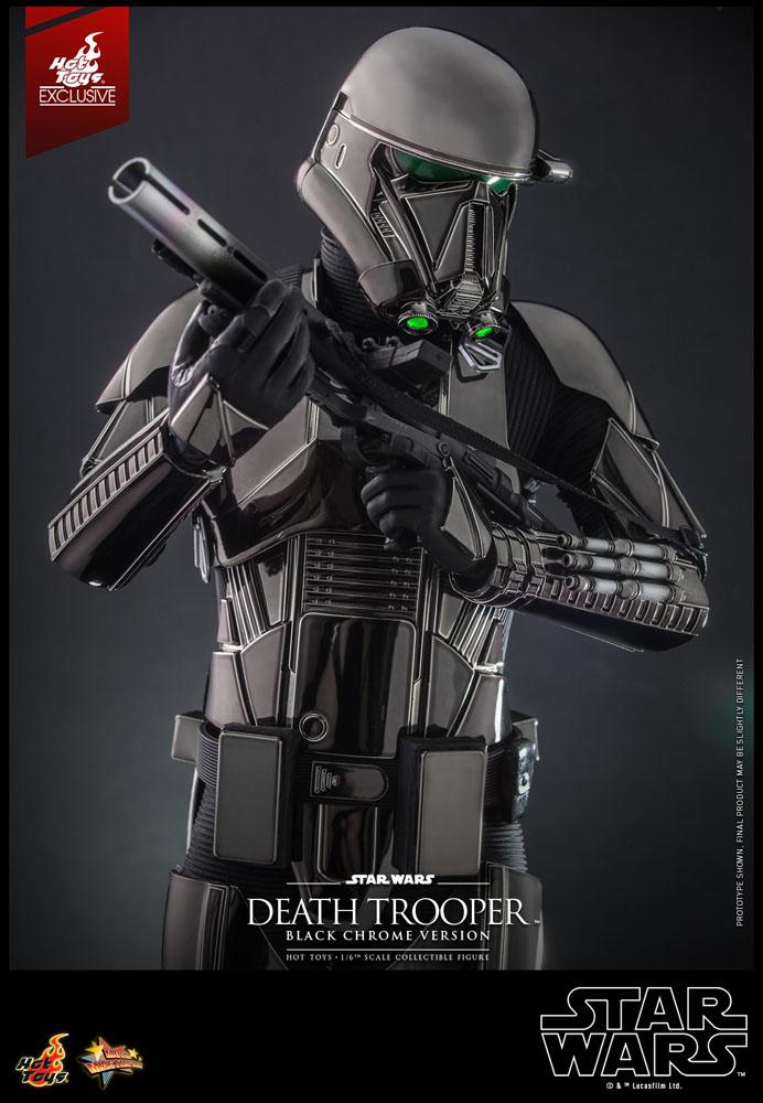 HOT TOYS - Star Wars 1:6 Action Doll Death Trooper (Black Chrome) 2022 Convention EXCLUSIVE MMS621