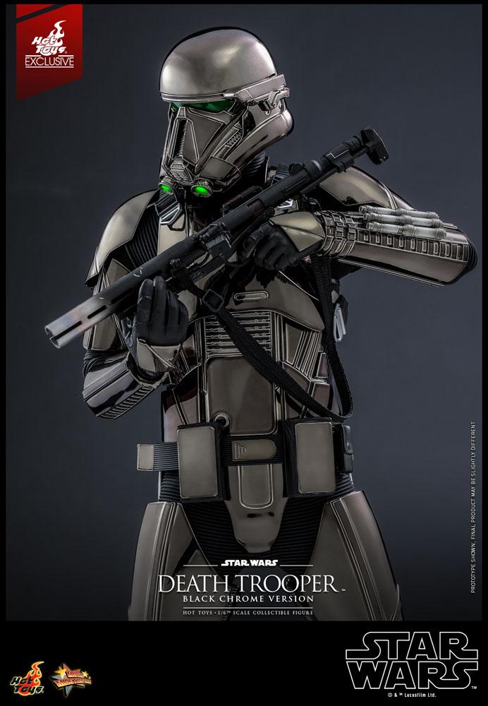 HOT TOYS - Star Wars 1:6 Action Doll Death Trooper (Black Chrome) 2022 Convention EXCLUSIVE MMS621