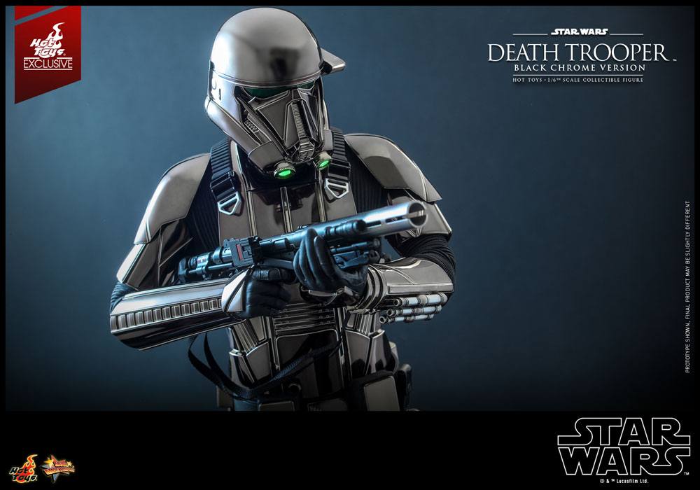 HOT TOYS - Star Wars 1:6 Action Doll Death Trooper (Black Chrome) 2022 Convention EXCLUSIVE MMS621