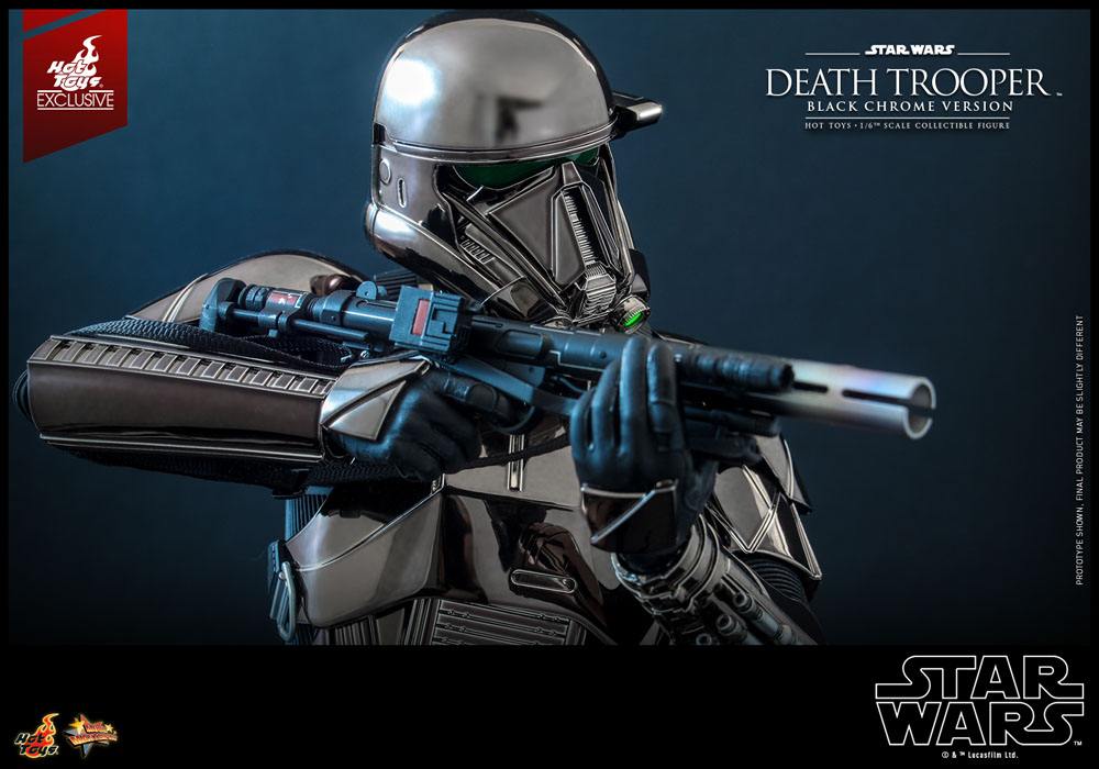 HOT TOYS - Star Wars 1:6 Action Doll Death Trooper (Black Chrome) 2022 Convention EXCLUSIVE MMS621