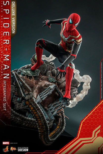 HOT TOYS - Marvel - Spider-Man Far from Home Movie Masterpiece 1:6 Action Doll Spider-Man (Integrated Suit) DeLuxe Ver MMS624