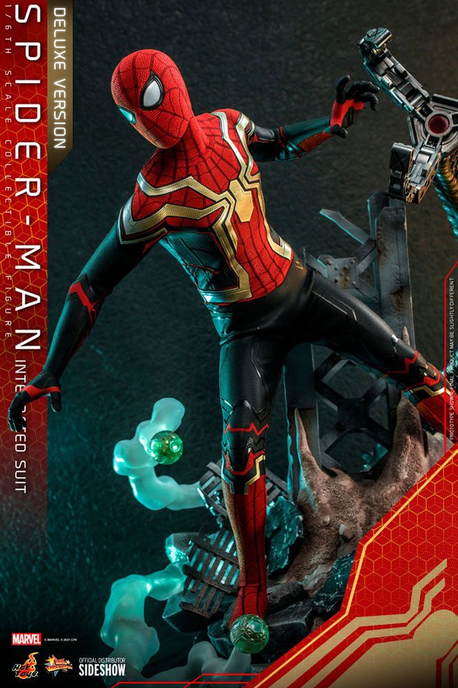 HOT TOYS - Marvel - Spider-Man Far from Home Movie Masterpiece 1:6 Action Doll Spider-Man (Integrated Suit) DeLuxe Ver MMS624