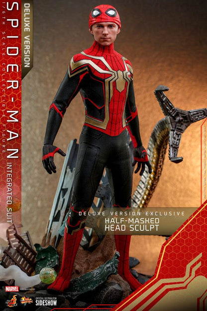 HOT TOYS - Marvel - Spider-Man Far from Home Movie Masterpiece 1:6 Action Doll Spider-Man (Integrated Suit) DeLuxe Ver MMS624