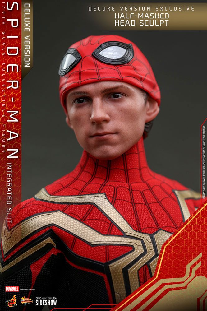 HOT TOYS - Marvel - Spider-Man Far from Home Movie Masterpiece 1:6 Action Doll Spider-Man (Integrated Suit) DeLuxe Ver MMS624