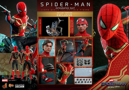 HOT TOYS - Marvel - Spider-Man Far from Home Movie Masterpiece 1:6 Action Doll Spider-Man (Integrated Suit) DeLuxe Ver MMS624