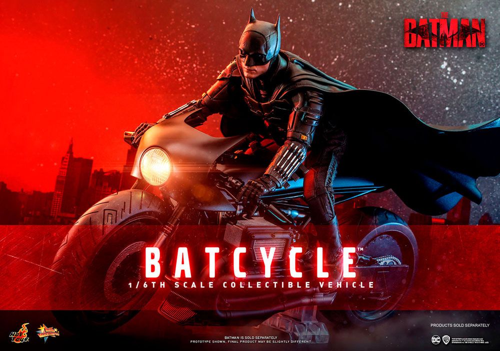 HOT TOYS - Dc Comics - The Batman Movie Masterpiece 1:6 Action Doll Batcycle