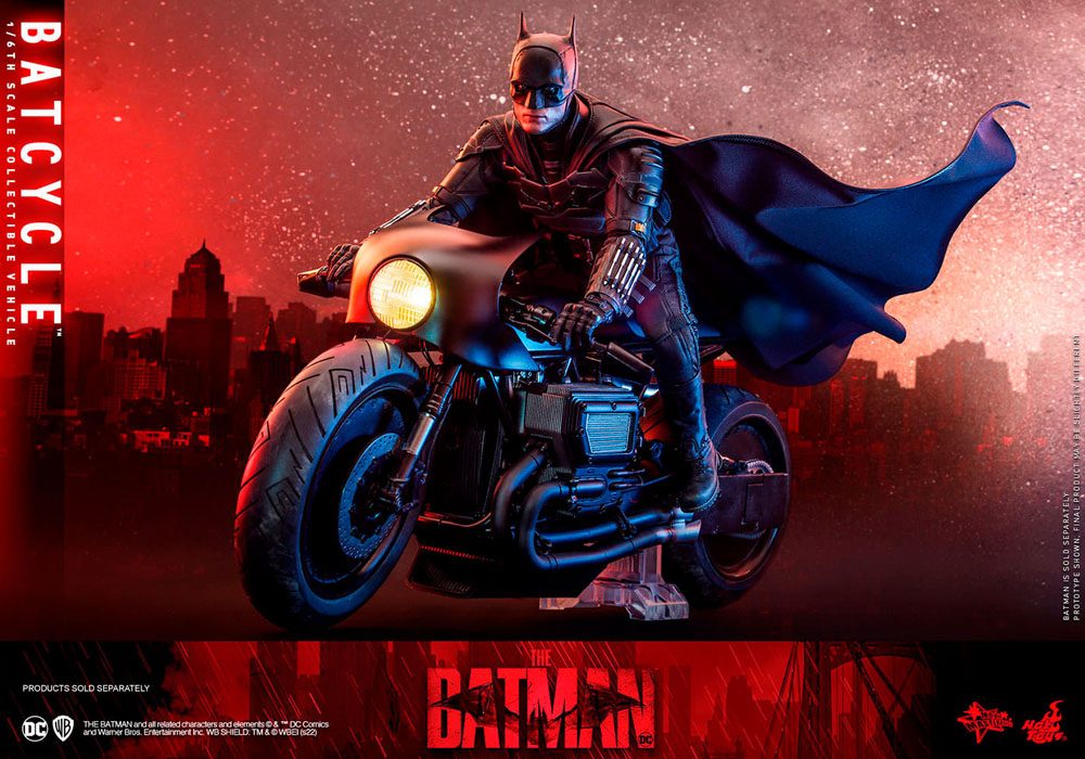 HOT TOYS - Dc Comics - The Batman Movie Masterpiece 1:6 Action Doll Batcycle