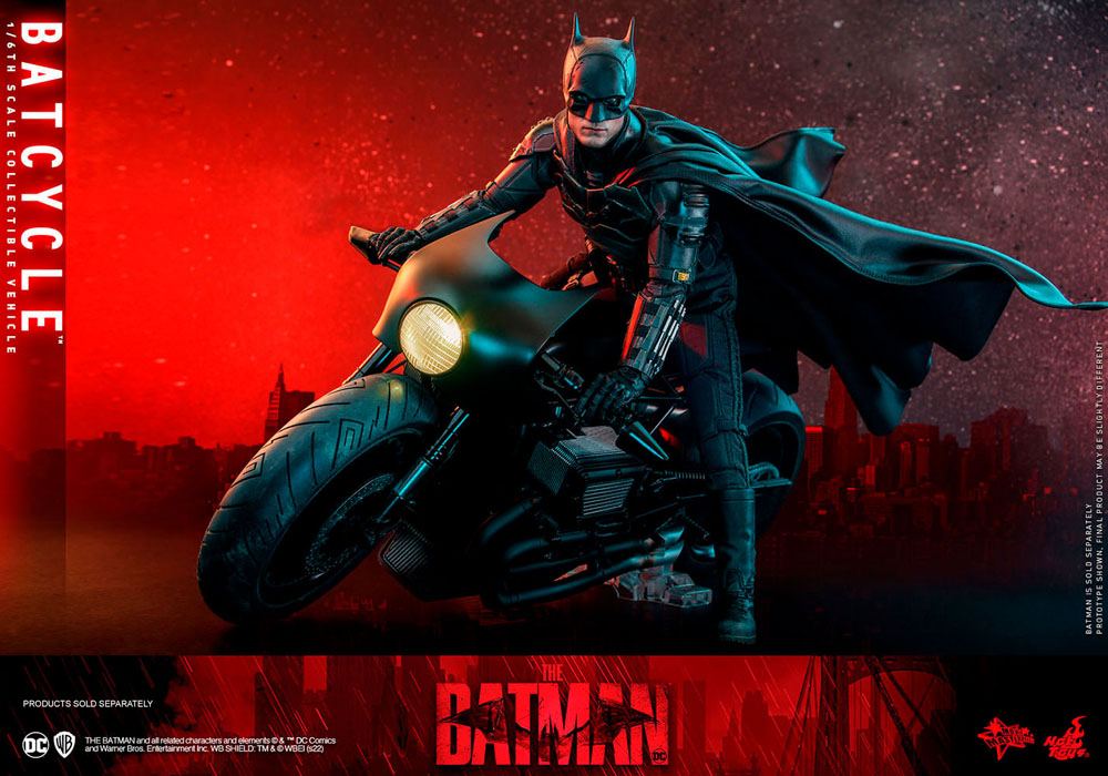 HOT TOYS - Dc Comics - The Batman Movie Masterpiece 1:6 Action Doll Batcycle