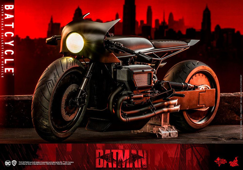 HOT TOYS - Dc Comics - The Batman Movie Masterpiece 1:6 Action Doll Batcycle