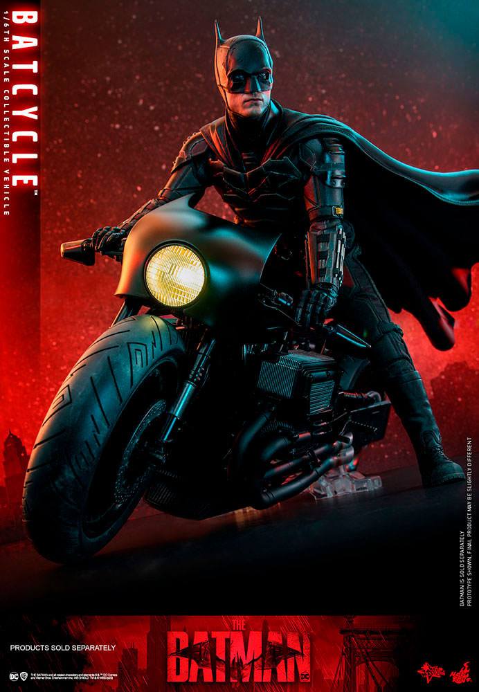 HOT TOYS - Dc Comics - The Batman Movie Masterpiece 1:6 Action Doll Batcycle