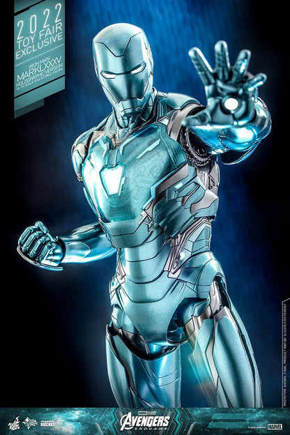 HOT TOYS - Marvel - Avengers Endgame Die Cast 1:6 Action Doll Iron Man Mark LXXXV (Holographic Ver) 2022 Toy Fair EXCLUSIVE