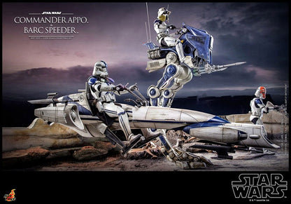 HOT TOYS - Star Wars The Clone Wars 1:6 Action Doll Commander Appo & Barc Speeder